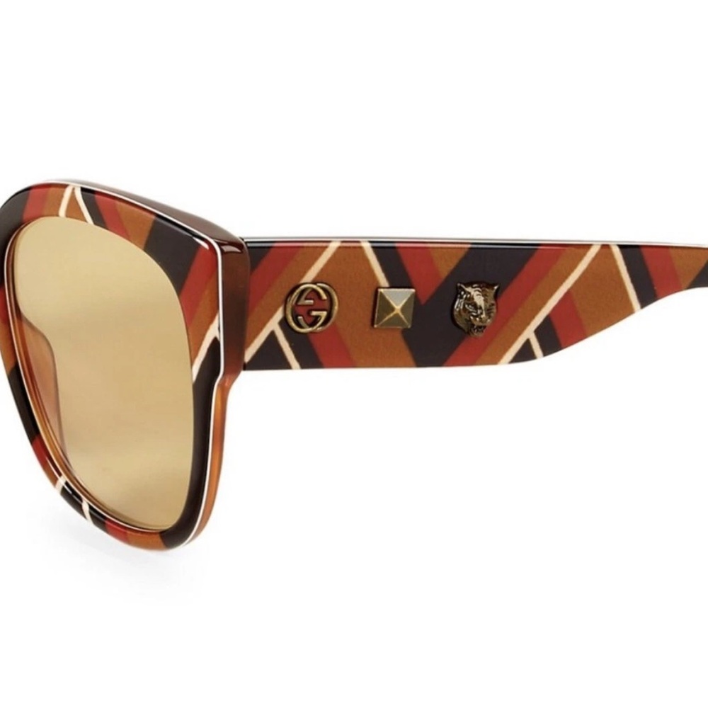 GUCCI Interlocking GG Acetate Square Frame Sungla… - image 6